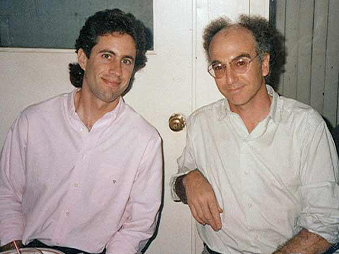 Джерри Сайнфелд и Ларри Дэвид в 1989 году