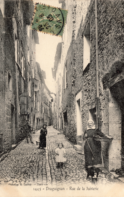 Еврейская улица, Драгиньян, Франция. 1905 год.
